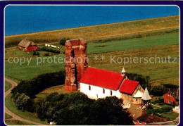 73618207 Pellworm Nordseeinsel Alte Kirche Fliegeraufnahme Pellworm - Altri & Non Classificati