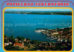 73618191 Eckernfoerde Ostseebad Hafen Fliegeraufnahme Eckernfoerde - Eckernförde