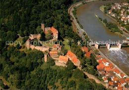 73618173 Hirschhorn Neckar Schloss Hotel Burg Fliegeraufnahme Hirschhorn Neckar - Other & Unclassified