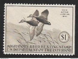 1940 Stati Uniti, 1$  Black Mallards  MLH/* - Sonstige & Ohne Zuordnung