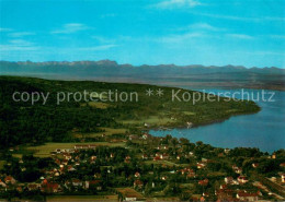 73618136 Herrsching Ammersee Fliegeraufnahme Mit Zugspitze Und Tiroler Alpen Her - Herrsching