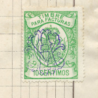 ESPAÑA 1926 — TIMBRE PARA FACTURAS DE 10 Cts En FACTURA ILUSTRADA — Sello Fiscal - Fiscaux