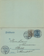 Ganzsache - Steglitz Ortskarte Mit Antwort > Neumann 1906 - Cartes Postales