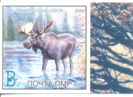 2024. Transnistria,  Fauna, Year Of The Dark Eak,  1v Imperforated, Mint/** - Moldawien (Moldau)