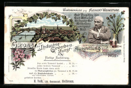 Lithographie Heilbronn, Teilansicht, Industrie- Gewerbe- Und Kunst-Ausstellung 1897  - Exposiciones