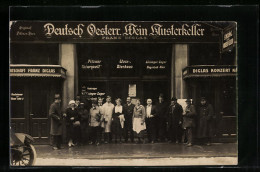 Foto-AK Wien, Deutsch Oesterr. Wein Austerkeller Franz Diglas, Singerstr. 6  - Otros & Sin Clasificación