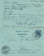 Ganzsache - Potsdam 1900 Ortskarte Mit Antwort - Briefkaarten