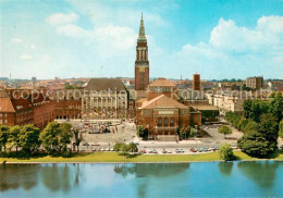 73617580 Kiel Kleiner Kiel Mit Rathaus Und Stadtblick Kiel - Kiel