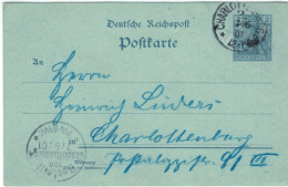 Ganzsache - Potsdam 1901 > Charlottenburg - Cartoline