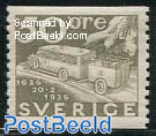 Sweden 1936 50o, Stamp Out Of Set, Unused (hinged), Transport - Automobiles - Neufs