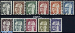 Germany, Federal Republic 1970 Definitives, Heinemann 11v, Mint NH - Ungebraucht