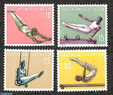 Liechtenstein 1957 Sports 4v, Mint NH, Sport - Gymnastics - Sport (other And Mixed) - Nuevos