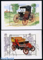 Tanzania 1998 History Of Automobiles 2 S/s, Mint NH, Transport - Automobiles - Auto's