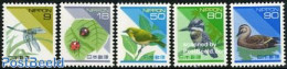 Japan 1994 Definitives, Nature 5v, Mint NH - Ungebraucht