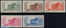 French India 1939 150 Years French Revolution 5v, Unused (hinged), History - History - Art - Castles & Fortifications - Nuovi