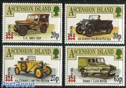 Ascension 1996 Automobiles 4v (Jeep,Citroen,Austin,Land Rover), Mint NH, Transport - Automobiles - Coches