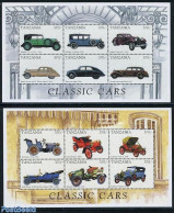Tanzania 1998 History Of Automobiles 12v (2 M/s), Mint NH, Transport - Automobiles - Voitures