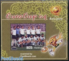 Maldives 2005 EC Football S/s, Germany 1980, Mint NH, History - Sport - Germans - Football - Maldives (1965-...)