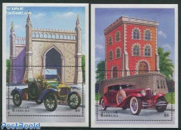 Antigua & Barbuda 1998 Old Automobiles 2 S/s, Mint NH, Transport - Automobiles - Autos