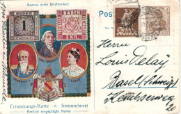 Ganzsache - Karlsruhe 1912 > Basel - Postkarten