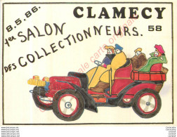 Carte Pub.  CLAMECY .  1er Salon Des Collectionneurs . 1986 . - Advertising