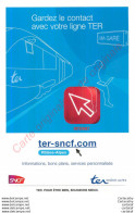 Carte Pub.  SNCF .  Gardez Le Contact Avec Votre Ligne TER . - Advertising