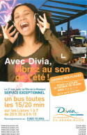 DIVIA .  Les Transports Du Grand Dijon . - Publicité