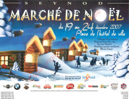 Carte Publicitaire . MARCHE DE NOEL SEYNOD ... - Advertising