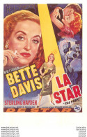 Carte Publicitaire .  BETTE DAVIS . LA STAR . The Star . Film . - Reclame