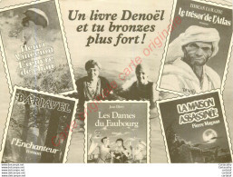 Carte Publicitaire .  Un Livre DENOEL Et Tu Bronzes Plus Fort ! - Advertising