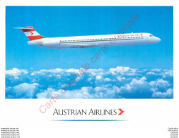 Carte Publicitaire .  AUSTRALIAN AIRLINES . Mc Donnell Douglas MD-81  WB 3301 . - Publicidad