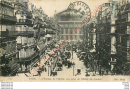 PARIS .  Avenue De L'Opéra . Vue Prise De L'Hôtel Du Louvre . - Other & Unclassified