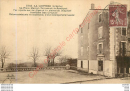 07.  LA LOUVESC .  La Place Marrel. Terrasse De La Basilique . ( Hôtel Poinard ) . - La Louvesc