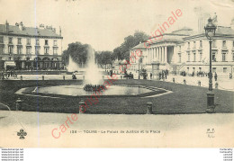 37.  TOURS .  Le Palais De Justice Et La Place . - Tours