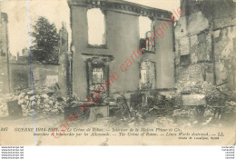 51.  Le Crime De REIMS . Intérieur De La Maison Prieu Et Cie Incendiée Et Bombardée Par Les Allemands ... - Reims