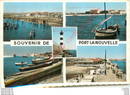 11.  Souvenir De PORT LA NOUVELLE .  CP Multivues . - Port La Nouvelle