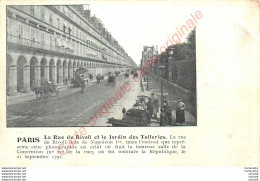 PARIS .  La Rue De Rivoli Et Le Jardin Des Tuileries . - Other & Unclassified