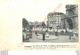 PARIS .  Gare De L'Est Et Eglise St-Laurent . - Other & Unclassified