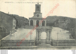 01.  OYONNAX .  L'Eglise Et La POrte Monumentale . - Oyonnax