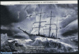 Iceland 2016 Stamp Day S/s S-a, Mint NH, Nature - Sport - Transport - Birds - Sailing - Stamp Day - Ships And Boats - Nuovi