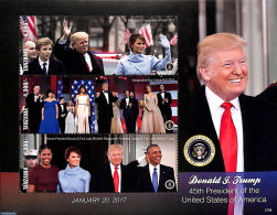 Tanzania 2017 Donald Trump 3v M/s, Mint NH, History - American Presidents - Tanzanie (1964-...)