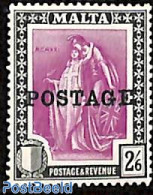 Malta 1926 2/6sh, Stamp Out Of Set, Unused (hinged) - Malta