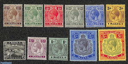 Malta 1914 Definitives Gorge V 11v, Unused (hinged) - Malta