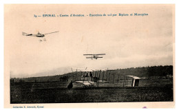 Centre D'Aviation Epinal Dogneville - Exercices De Vol Biplan Et Monoplan - Epinal