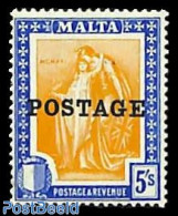 Malta 1926 5s, Stamp Out Of Set, Unused (hinged) - Malte