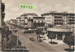 Abruzzo-pescara Corso Vittorio Emanuele Veduta Panoramica Corso Anni 50 Altezza Fiat Animata Auto Epoca Bus (v,retro) - Pescara