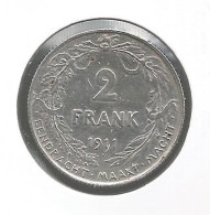 ALBERT I * 2 Frank 1911 Vlaams * Prachtig * Nr 12981 - 2 Francos