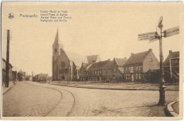 Poelcapelle - Poelkapelle   *   Groote Markt En Kerk - Langemark-Pölkapelle