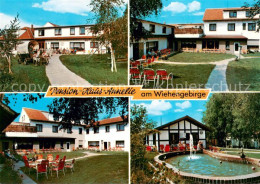 73616262 Bad Holzhausen Luebbecke Pension Haus Annelie Gartenterrasse Brunnen Ba - Getmold