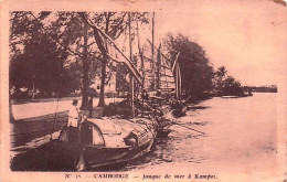 Cambodge - Jonque De Mer A Kampot - Kambodscha